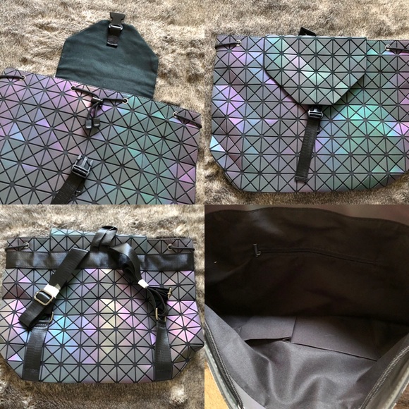 Holographic backpack matte. New, never used. main image 4